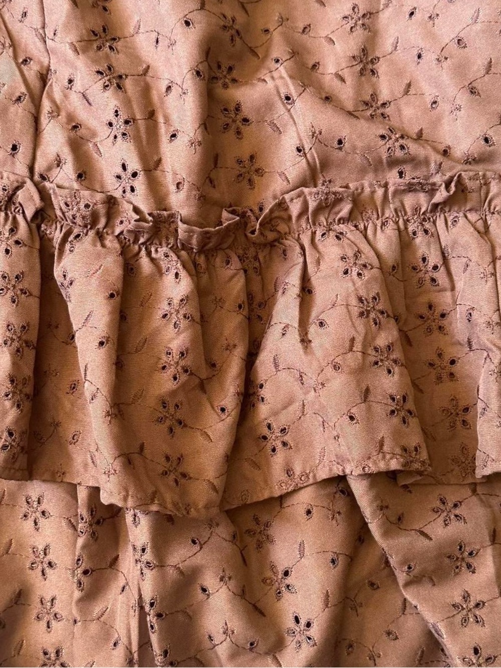 Ivy City Co Brown Eyelet Maxi Dress - Picture 4 of 5